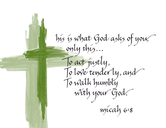 Card ・ Micah 6:8 (C4)
