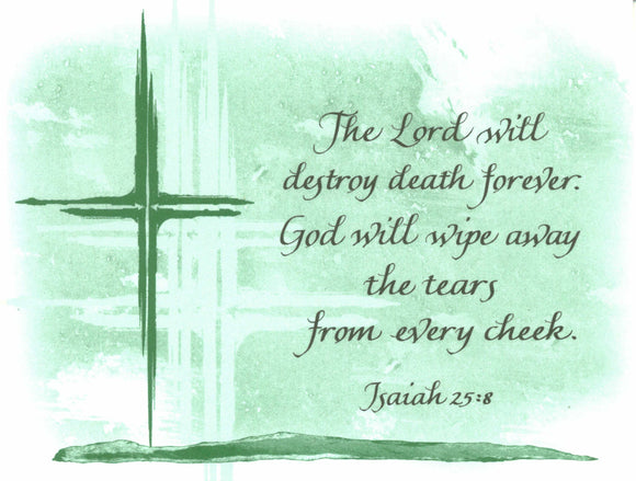 Card ・ Isaiah 25:8 (C15)