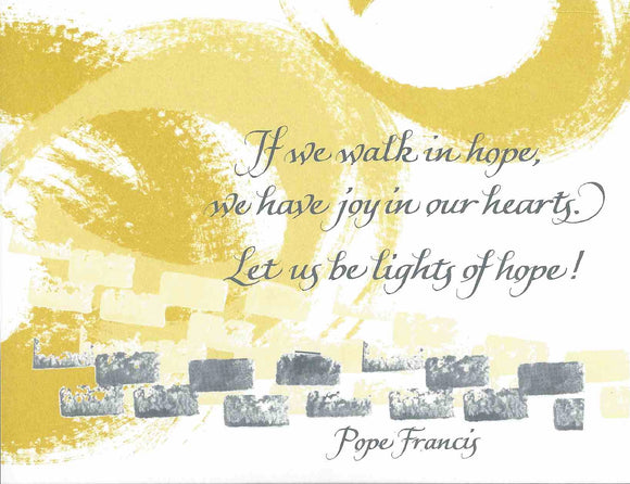 Card ・ Pope Francis...Hope (C77)